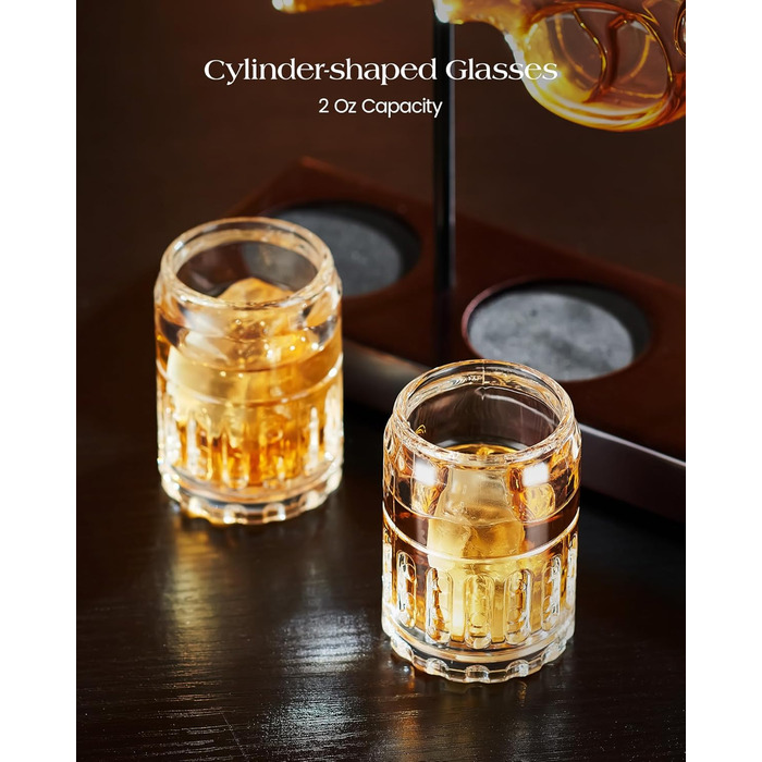 Набір для віскі з келихами: подарунок для чоловіка, батька, колеги. Стильний декантер та келихи для дому та бару