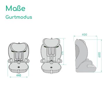 Автокрісло Bebeconfort Ever i-Safe 9-36 кг, 15 міс. - 12 років, 76-150 см, R129, захист від бокового удару, 11 положень підголівника, інтегровані підлокітники, Full Black