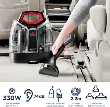 Вакум-мийка для килимів та м'яких меблів BISSELL з HeatWave технологією, 330W, 36988