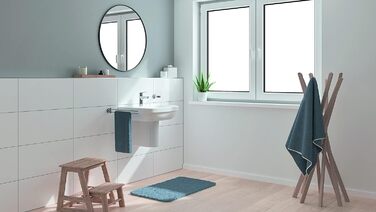 Змішувач для ванної кімнати Grohe Start, економічний, з холодною водою в середньому положенні, з поп-ап зливом, 19 см, хром, 3in1 інструмент, 23746002