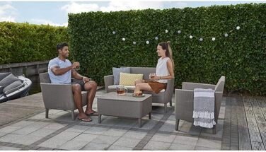 Садовий набір для відпочинку Allibert Salemo WS 2-місний (Капучино) - вуличні меблі