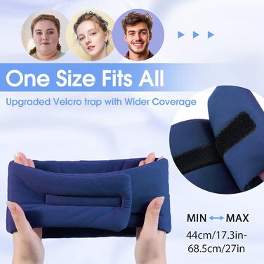 Маска для сну з Bluetooth-навушниками, 100% затемнення, шовкова тканина, для чоловіків та жінок, м'які навушники, Bluetooth-маска для сну, подорожей, блакитний колір