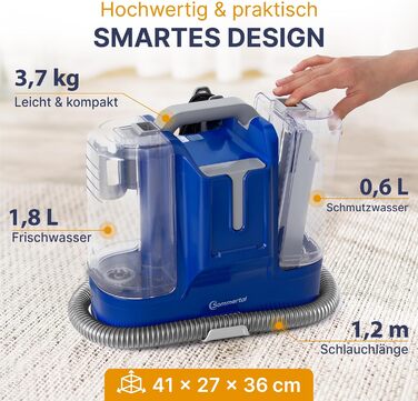 Многофункціональний пилосос MultiCleaner WS450 5-в-1 для килимів, меблів, авто та тварин. Потужний 450W, з аксесуарами, самоочищення