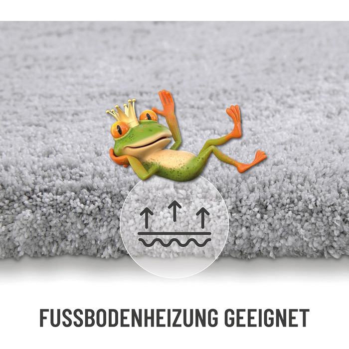 Килимок для ванної кімнати з м'якого флюсу, антиковзний, пральний, Porto Azzurro (55 x 65 см, 60 x 100 см, прямокутний)