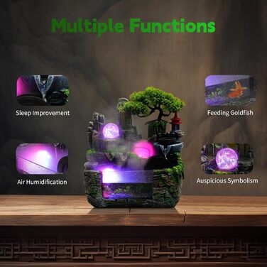 Настільний фонтан Zimmerbrunnen: міні-фонтан для дому, офісу, саду, кімнати, медитації, декору, подарунка