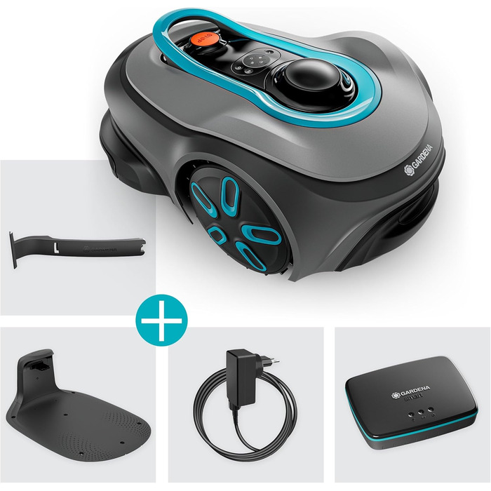 Робот-газонокосачка Gardena Smart Sileno Free Set 600 м²: LONA Intelligence, Trim-to-Edge, без дроту, тиха робота, керування через додаток (19921-20)