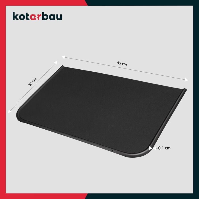 Підставка під камін KOTARBAU® з порошкового покриття, сталь, 30 x 50 см (Чорний)