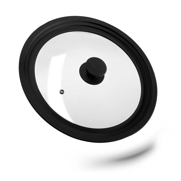 Кришка для каструлі Relaxdays 26-30 см з силіконовим краєм