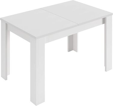 Розсувний обідній стіл Habitdesign Kendra, білий та канадський дуб, 140–190 x 78 x 90 см