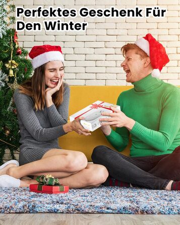 Електричний грієчка Miaton 6000mAh: перезаряджуваний кишеньковий обігрівач для рук, кемпінгу, подарунок