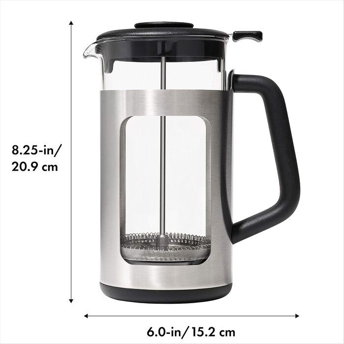 OXO French Press з нержавіючої сталі - 900 мл, кавомашина