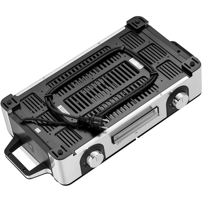 Електрогриль WMF Lono Master Grill 50x28 см з двома зонами нагріву, нержавіюча сталь, для барбекю