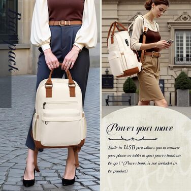 Набір валіз Coolife 3 шт. (BP/TB/20), ручна поклажа, TSA-замок, спіннер-колеса, жорсткий корпус, легкий, білий/оптимальний сад