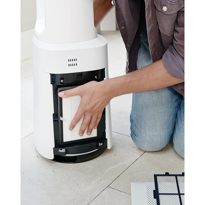 Вентилятор Pro Breeze OmniAir з очищувачем повітря, 105 см, осциляція 75°, пульт ДУ, HEPA 13, LED дисплей, 10 швидкостей, тихий, 5 режимів, 2 фільтри