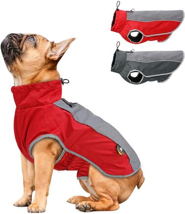 Осінньо-зимовий одяг для собак AxSpeed, тепла водонепроникна куртка з м'якою підкладкою чорного кольору