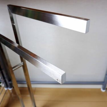 Підставка для рушників ZACK 'LINEA', нержавіюча сталь, матова, 80.0 x 15.0 x 38.5 см