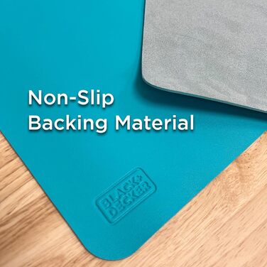 Килимок для миші та клавіатури Black+Decker Loch Ness Mid Size (16x32 дюйми) — захисний настільний organizer з екошкіри для геймінгу та офісу