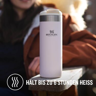 Термокружка Stanley Aerolight Transit 470 мл Rose Quartz - Збереження тепла 6 годин, сумісна з автотримачами