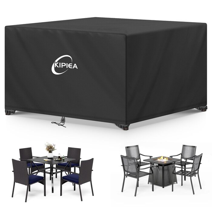 Чохол для садово-патіо меблів Kipiea, водонепроникний, прямокутний, 242x162x100 см, захист від снігу та сонця