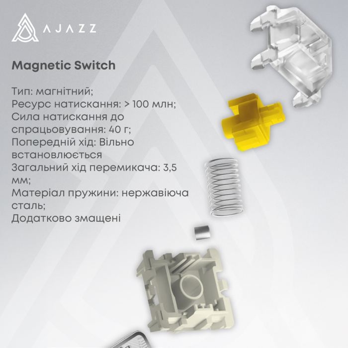 Клавіатура механічна бездротова Ajazz AK680 MAX (8+8K) Magnetic Switch RGB Wireless/BT/USB Black