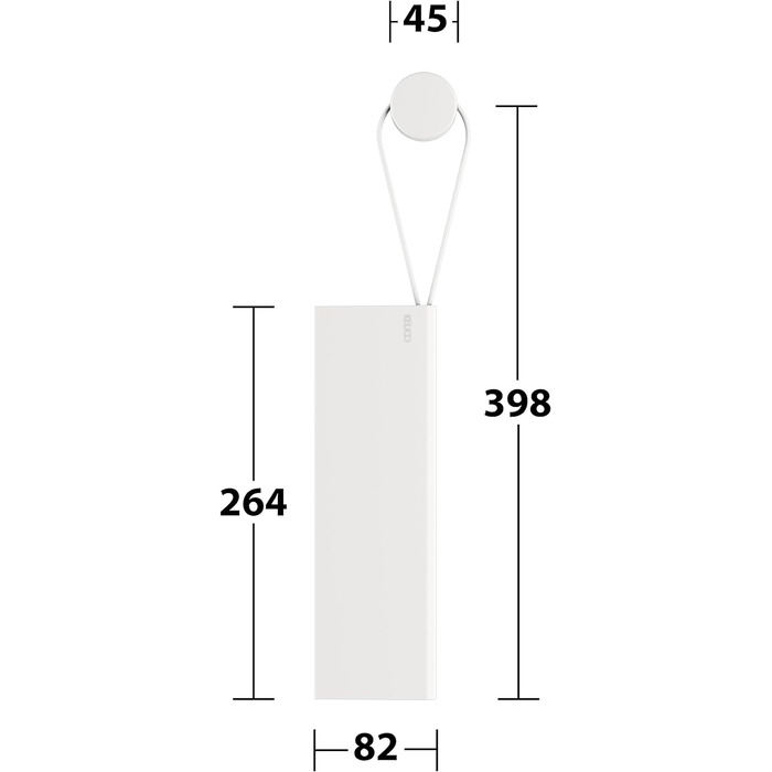 Губка для душу KEUCO з силікону, з настінним кріпленням, скляна губка для наклеювання, 26,4x8,2x1,7 см, без розводів, губка для душу, колір (білий)