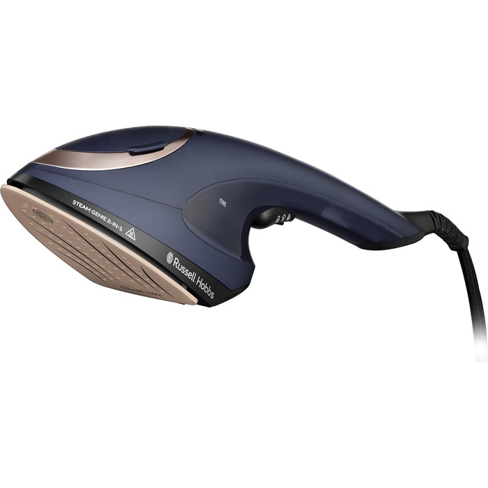 Праска Russell Hobbs Steam Genie 2-в-1: праска + відпарювач (1700W, 20г/хв, для одягу, штор, м'яких меблів, термостійка сумка)