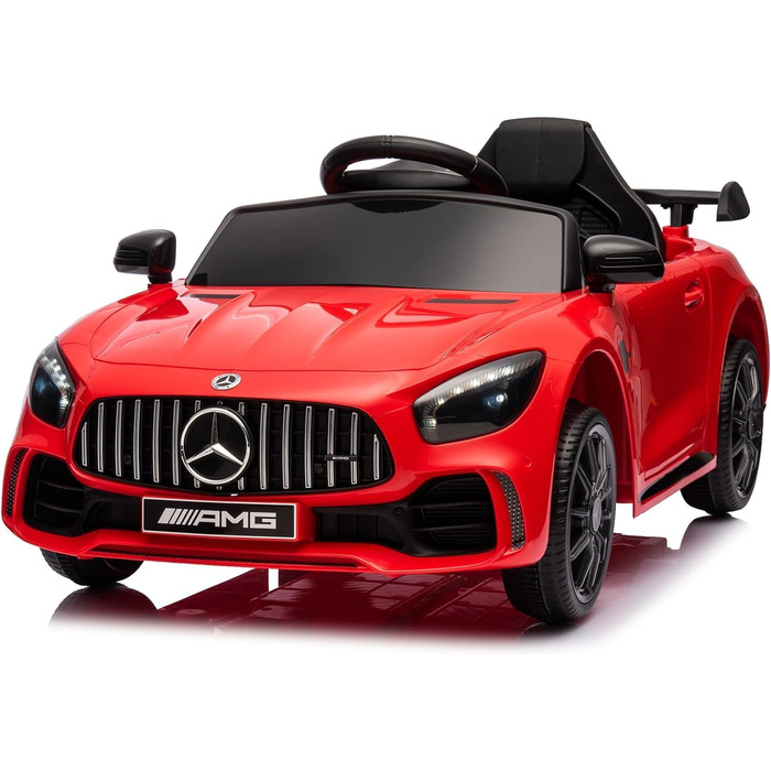 Дитячий електромобіль Mercedes Benz AMG LEADZM 12V, з пультом, MP3, музика, LED, червоний