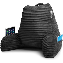 Подушка для читання Nestlé з подрібненим Memory Foam, розкішна подушка для спини та рук, регульована підтримка для дорослих та підлітків