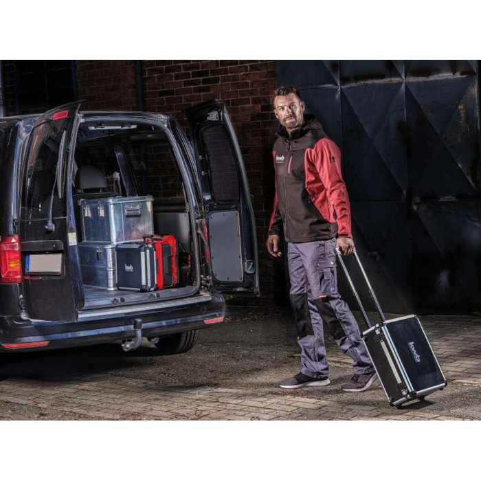 Набір інструментів kwb 175 предметів в алюмінієвому кейсі з коліщатками, замок з ключами, для майстра, дому та ремонту