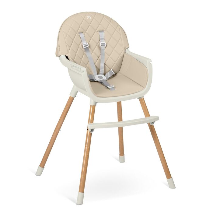 Дитячий стільчик Nukido 3 в 1 Lilo Beige: регульований, з безпечним ременем та знімним столиком