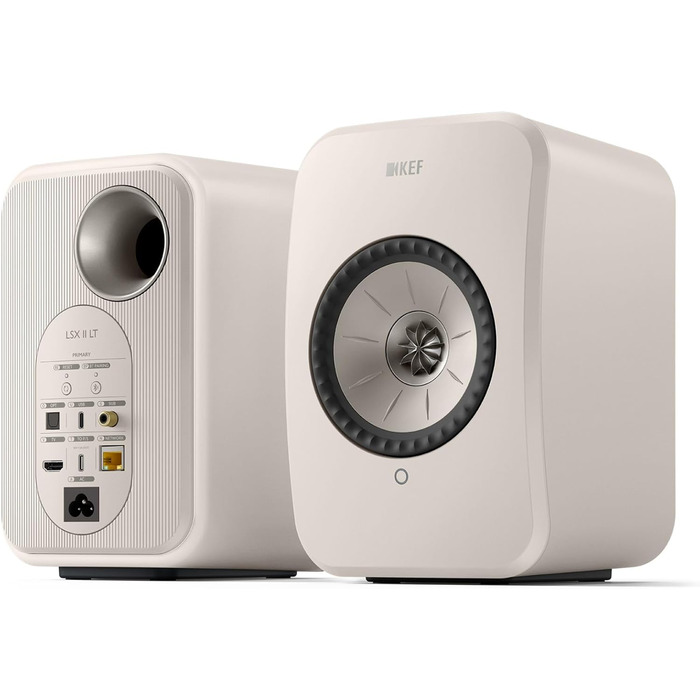 Бездротова поличкова акустика KEF LSX II LT, Stone White, HDMI-ARC, USB-C, Bluetooth, AirPlay 2