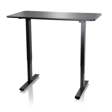 Робочий стіл STAND CR 120 x 60 з ручним регулюванням висоти, чорний колір, hjh OFFICE