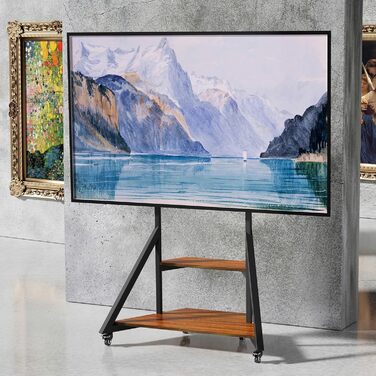 Стійка для телевізора Boden 65-100 дюймів з поличкою та колесами, VESA 800x600, до 100 кг