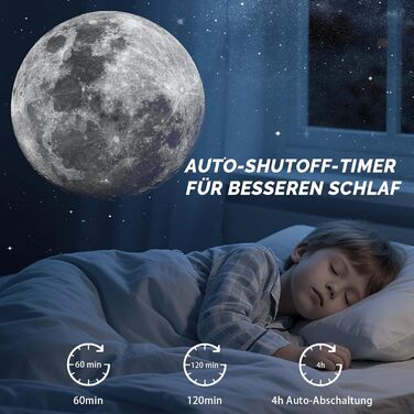 Проєктор зоряного неба Sternenhimmel: Галактика, планетарій, нічник для дітей та дорослих - чорний