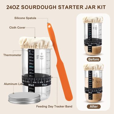 Набір для закваски та випікання хліба: силіконові banneton-кошики (2 шт.), закваска для приготування хліба