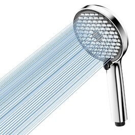 Фільтр для душу Cobbe зі шлангом, ручна лійка з 3 вугільними фільтрами, душова лійка з 6 режимами, високонапірний економічний душ з фільтром від накипу для жорсткої води, видаляє 99% хлору (чорний)