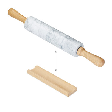 Relaxdays Rolling Pin Marble