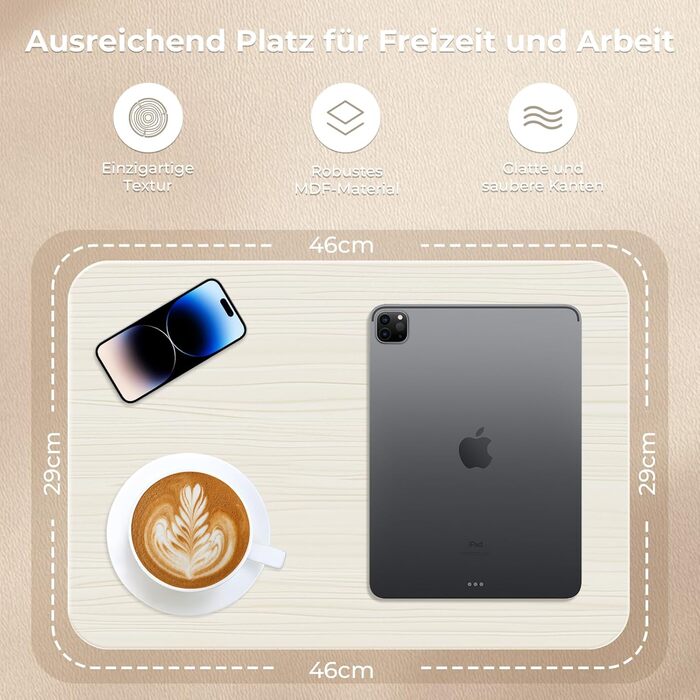 Регульований підставка для ноутбука, мобільний столик для дому, офісу та школи, білий