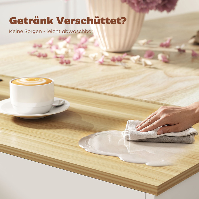 Острів для кухні HOMCOM, кухонний візок на колесах, зі складним робочим столом, ящик для зберігання, полиця, 120 x 68 x 85 см, білий