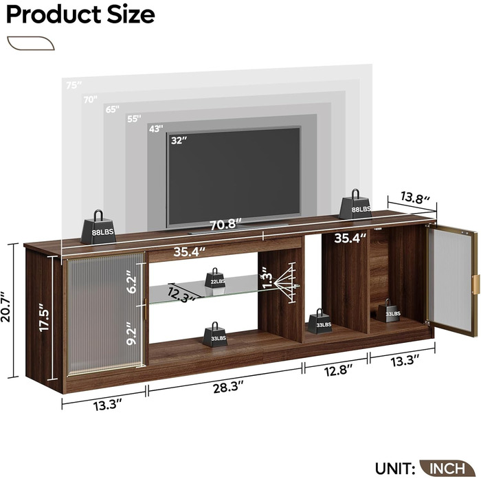 Тумба під ТВ Bestier для 55/60