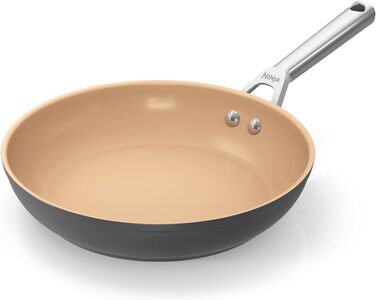 Набір посуду Ninja Extended Life з керамічним покриттям (5 предметів): сковороди 20 та 24 см + каструлі з кришками 16, 18 та 20 см, антипригарне покриття без PFOA, PFA, свинцю та кадмію, безпечний для духовки до 285°C