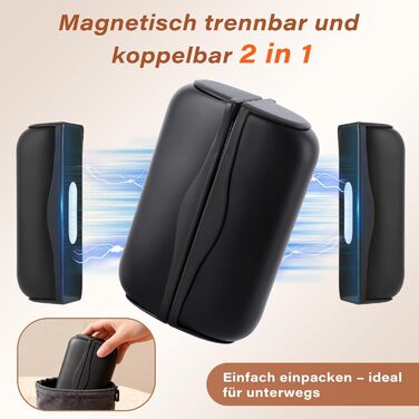 Електричні грілки для рук Citybee 2 шт. - 10000mAh, 3 режими нагріву, LED ліхтарик, Powerbank USB-C для кемпінгу, катання на лижах, активного відпочинку