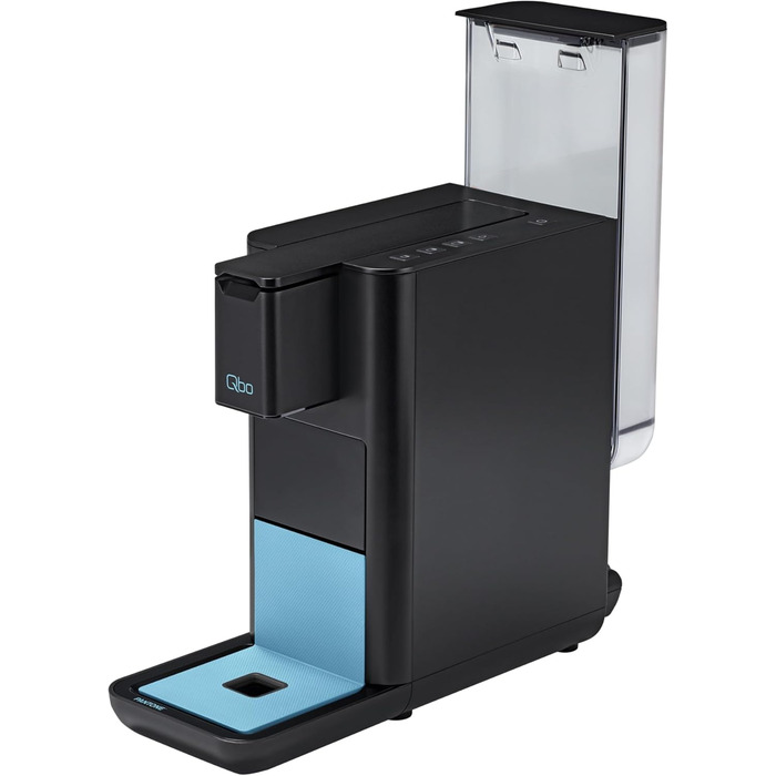 Кавомашина Tchibo Qbo ICONIC Pantone™ Premium з 16 капсулами для еспресо, кави та кави Grande, компактний інноваційний дизайн, колір Sky Blue + 16 капсул