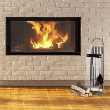 Набір для каміна Relaxdays, нержавіюча сталь, сучасний дизайн, 5 предметів