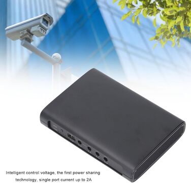 Портативний UPS з акумулятором 12000mAh (44.4WH) для роутера, камери WiFi, з USB-DC виходами, захист від короткого замикання (EU-штекер)