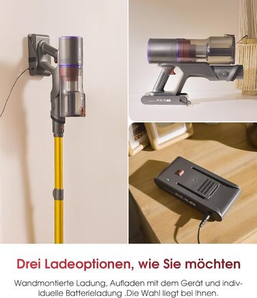 Бездротовий акумуляторний пилосос UNINELL HOME 50000Pa, 580W, 70 хвилин, LED-дисплей, антизаплутана щітка, для твердих поверхонь, килимів, шерсті тварин