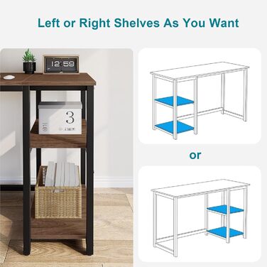 Комп'ютерний стіл WOHOMO білий 100см з місцем для зберігання, для дому та офісу