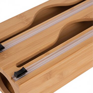 Диспенсер для харчової плівки Relaxdays з бамбука