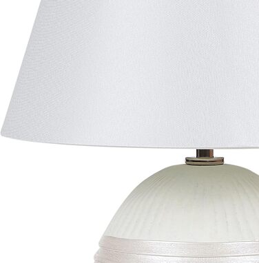 Стійка лампа Beliani Sado, кераміка, кремово-біла, 37 см