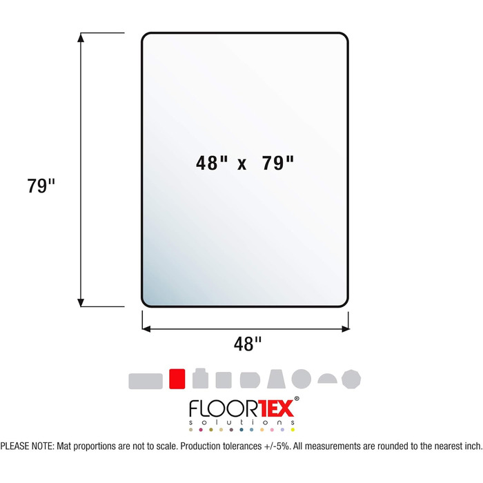 Підлоговий захисний килимок Floortex Килимок для офісного стільця 'Ecotex evolutionmat Виготовлений з покращеного полімеру з вмістом вторинної сировини до 50 прозорий прямокутні Сертифікація TV для стандартного ворсу (120 х 200 см, килими)